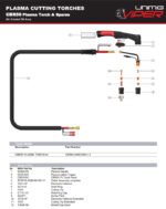 Extended Electrode Hafnium for VIPER CBR50 & LT50 & CB50 Plasma Torch - 5 Pack