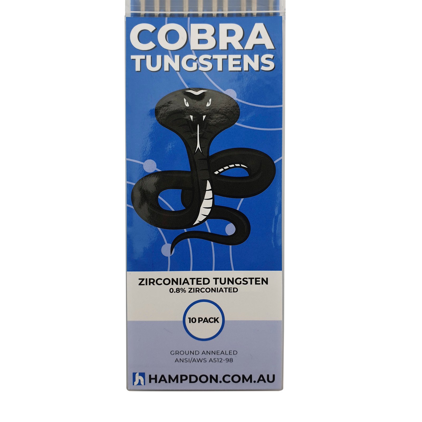 Zirconiated 1.6mm & 2.4mm TIG Tungsten Electrodes - White Tip