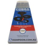 Thoriated 2% 1.6mm & 2.4mm TIG Tungsten Electrodes - Red Tip