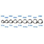 Oetiker style Stainless Single Ear Clamps - Stepless - 6.8mm-8mm - 10 Pack - Image 5