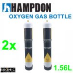 2 x Bromic 1.56 litre Disposable Oxygen Gas Bottle - 12mm Thread 400300 - Made in Italy - Image 6