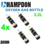 4 x Bromic 2.2 litre Disposable Oxygen Gas Bottle - 12mm Thread - Image 5