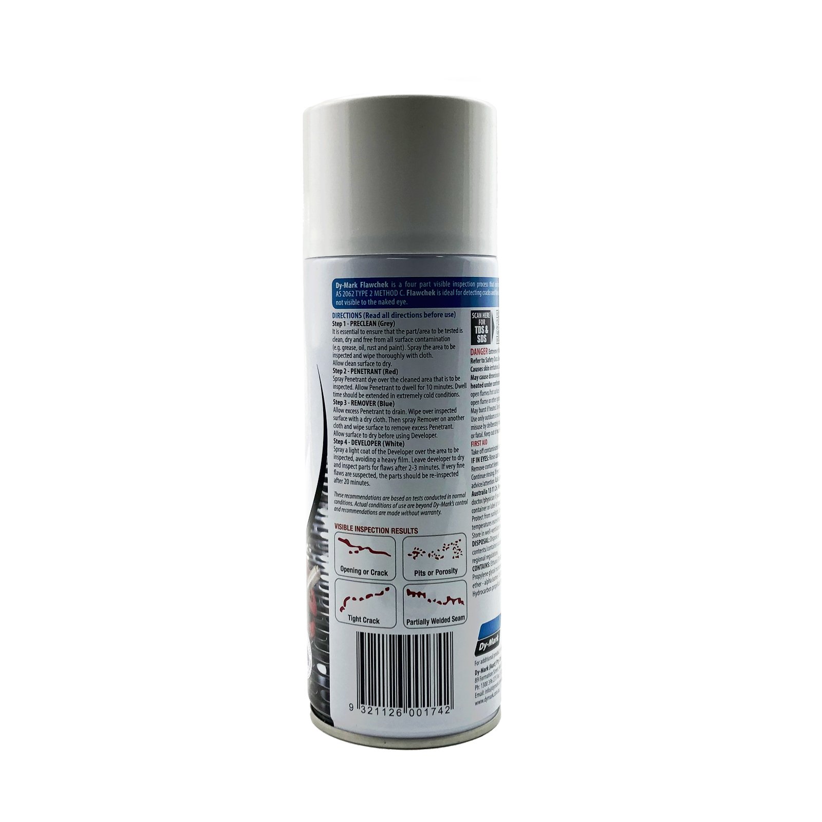 Dymark Flawchek Step 4 Developer Welding Detection Fluid