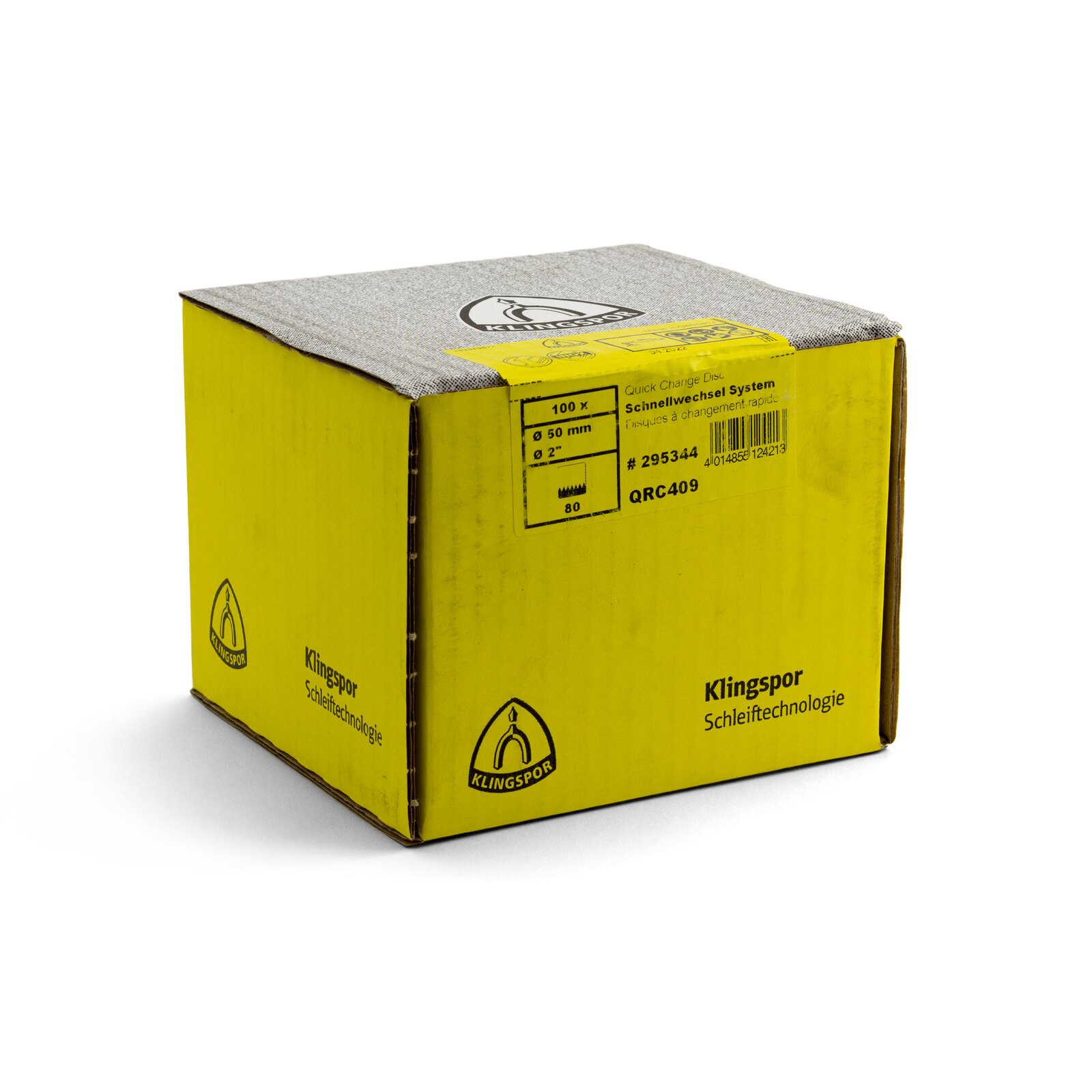 Klingspor 50mm Quick-Change Disc Zirconia 80 Grit - 100 Each