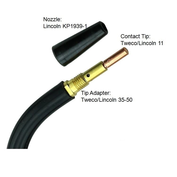 5 x Tweco #1 Style Gasless Nozzle Suit Magnum 100L Mig