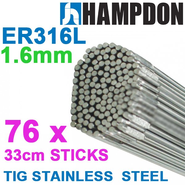 400g - 1.6mm ER316L Stainless Steel TIG Filler Wire Rods