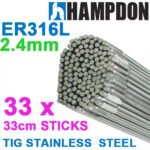 400g - 2.4mm ER316L Stainless Steel TIG Filler Wire Rods