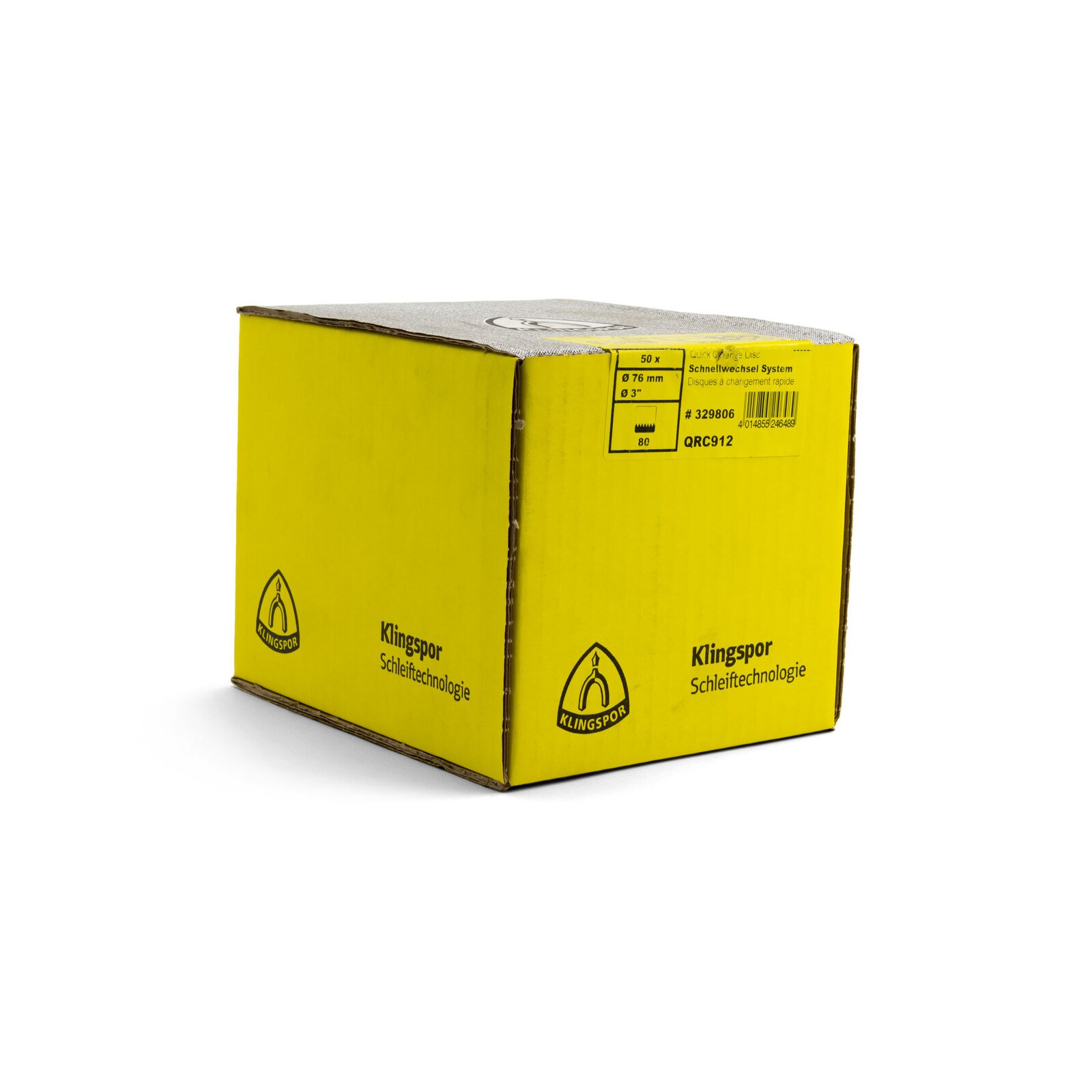 Klingspor 76mm Fibre Disc 80 Grit - 100 Each