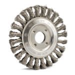 Klingspor 125mm x14mm x22.23mm Twist Knot Steel Wheel Brush 10pk - Image 3