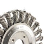 Klingspor 125mm x 14mm x 22.23mm Twist Knot Mild Steel Wheel Brush - 2 Each - Image 4