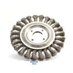 Klingspor 125mm x 14mm x 22.23mm Twist Knot Mild Steel Wheel Brush - 2 Each - Image 6
