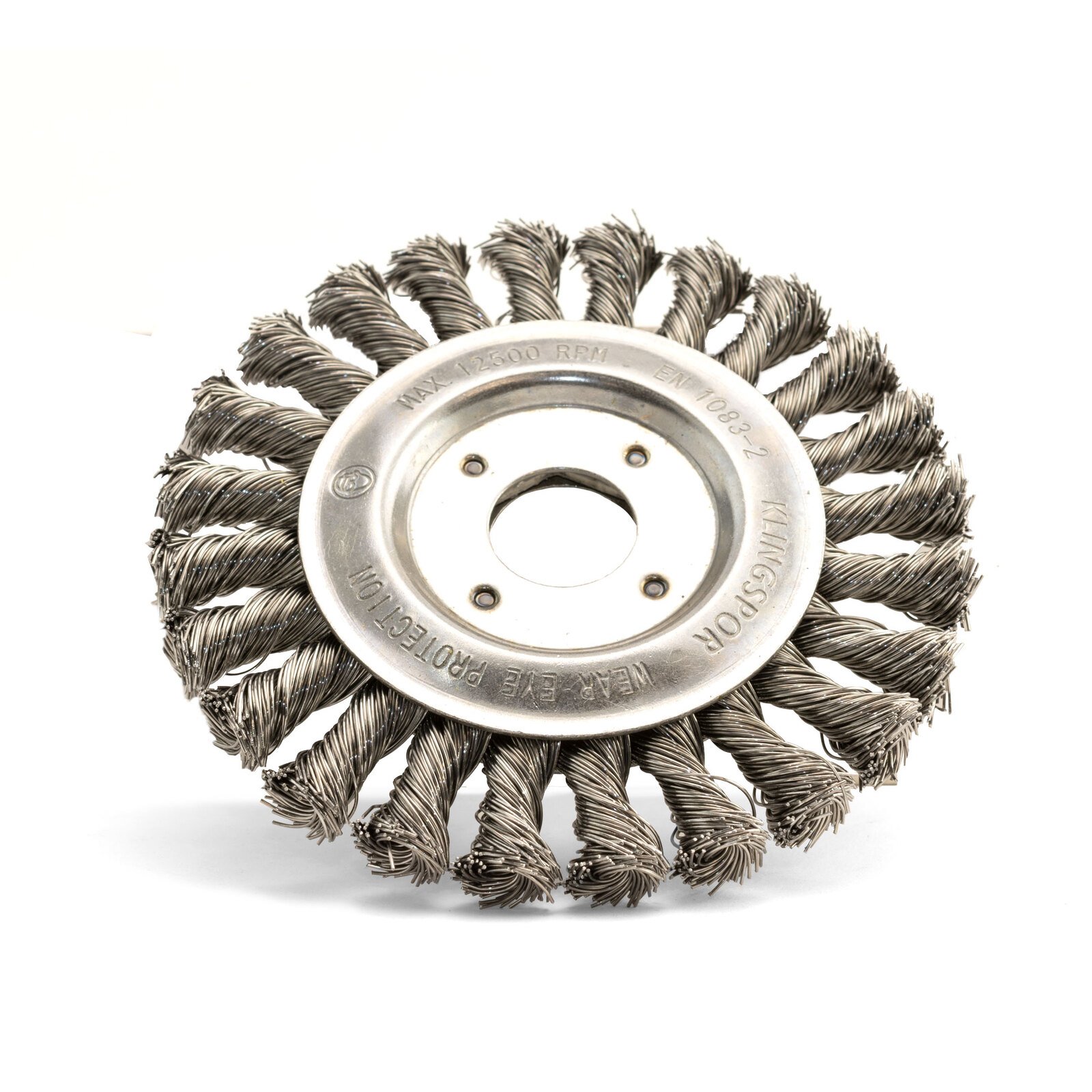 Klingspor 125mm x 14mm x 22.23mm Twist Knot Mild Steel Wheel Brush - 2 Each