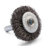 10x Klingspor BRS 600 W Crimped Wire Wheel Brush with Shaft for Steel - Image 2