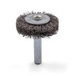 5x Klingspor BRS 600 W Wheel Brush with Shaft, Crimped Wire for Steel - Image 6