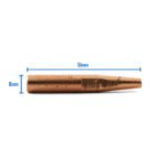 Bernard Style Conical MIG Contact Tips 0.9mm - 100 Pack - Long 51mm