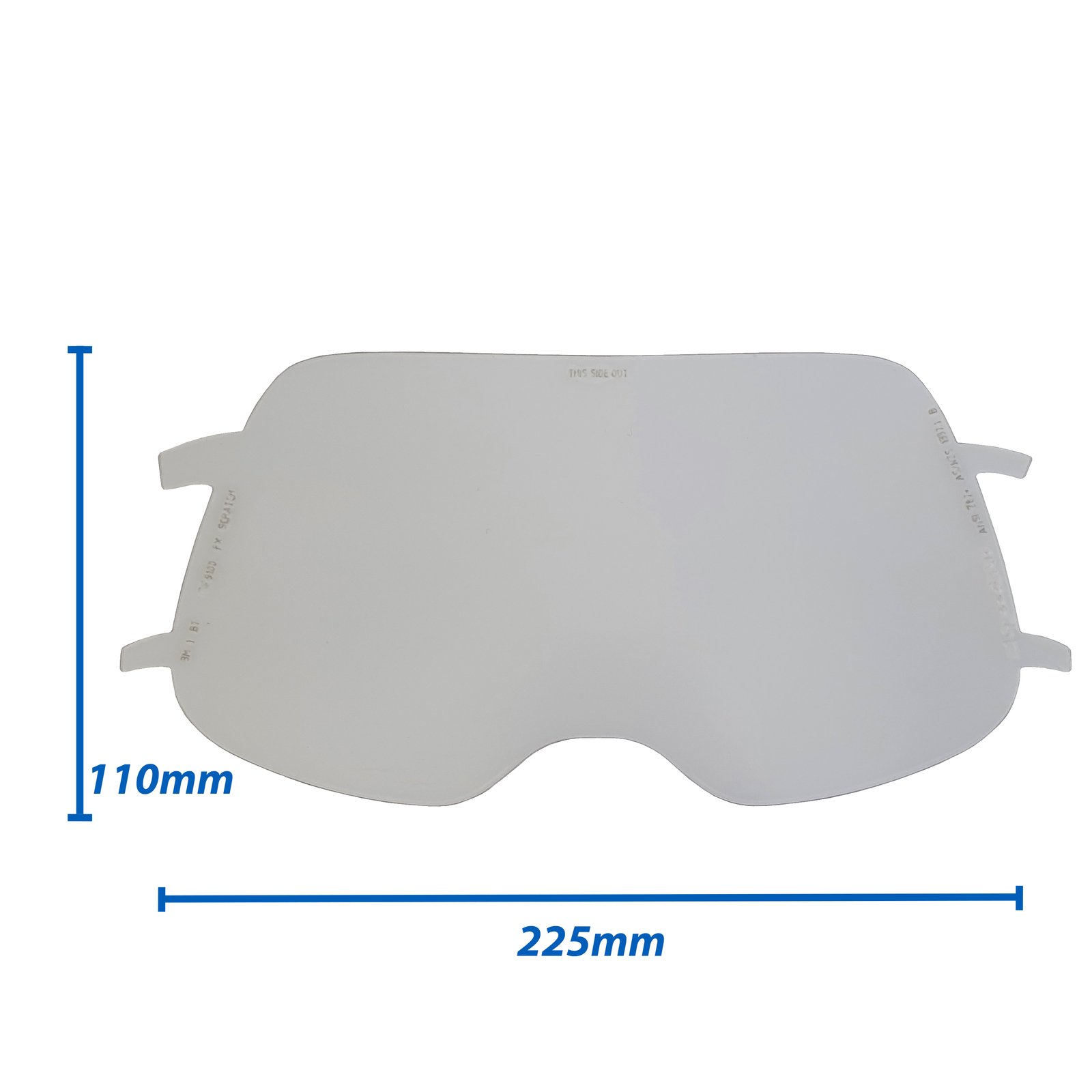 3M Speedglas 9100 FX Clear Grinding Visor Lens 10 Pack