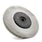 3M 61500187747 150mm x 12mm Scotch-Brite 120 Grit Curved Radial Bristle Brush - Image 5