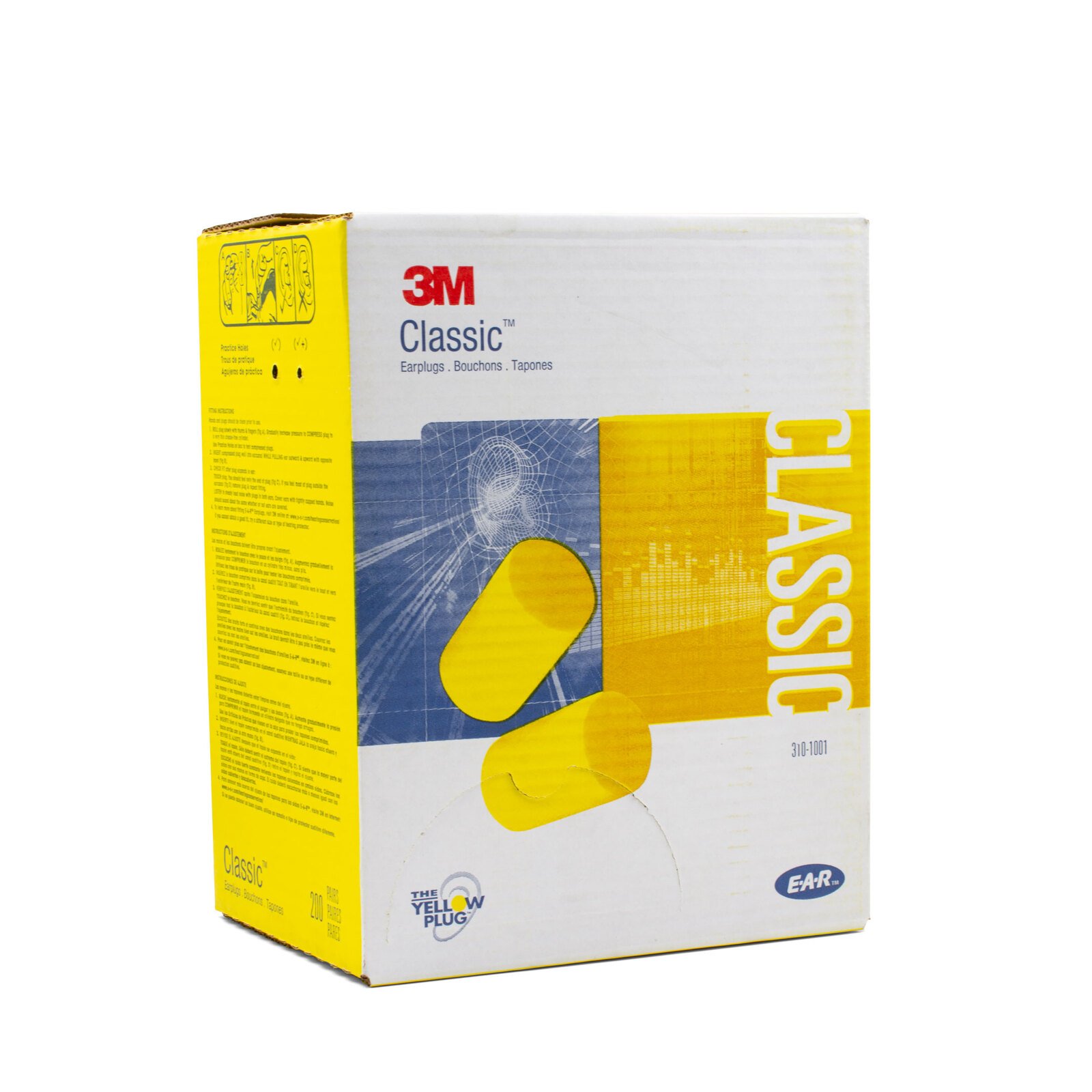 70071514916 3M E-A-R Classic Uncorded Ear Plugs 200 Pack - Image 1