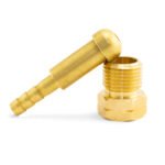 Bossweld Male Thread 5/8" UNF LF Gas Nut and Hose Tail Kit - Image 2