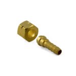 5/8 UNF Left Hand Brass Barb Fitting 5mm Hose LPG Acetylene - Image 2