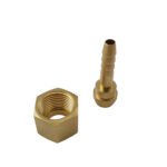5/8 UNF Regulator Brass Barb fitting for 5mm Hose - Nut and Barb