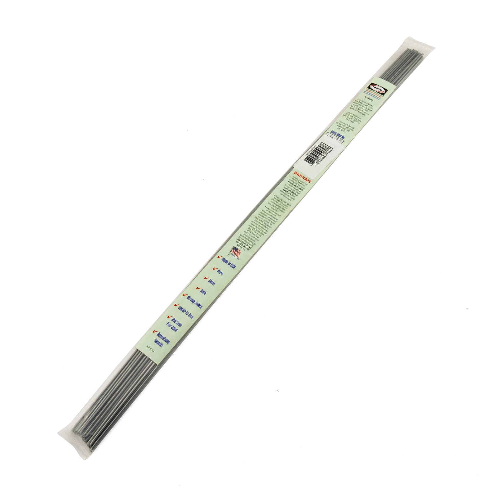 Harris ALCOR Aluminium Brazing Repair Rod - 2mm x 500mm - 20 Stick Pack