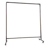 1.8x1.8m Red Welding Curtain & Frame Combo - Image 3