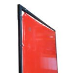 1.8x1.8m Red Welding Curtain & Frame Combo - Image 6