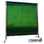 1.8 x 1.8m Green Welding Curtain/Screen and Heavy Duty Frame Combo - Image 4