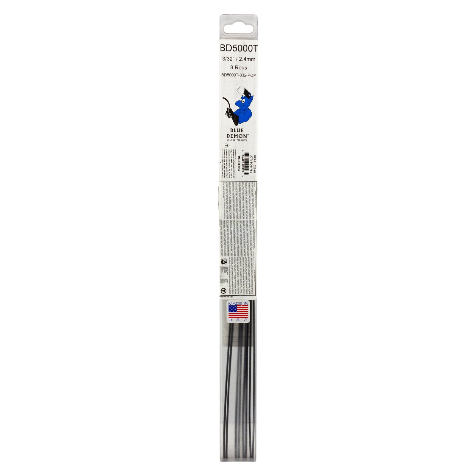 2.4mm Blue Demon Cast Iron TIG Repair Rod 8 Rods
