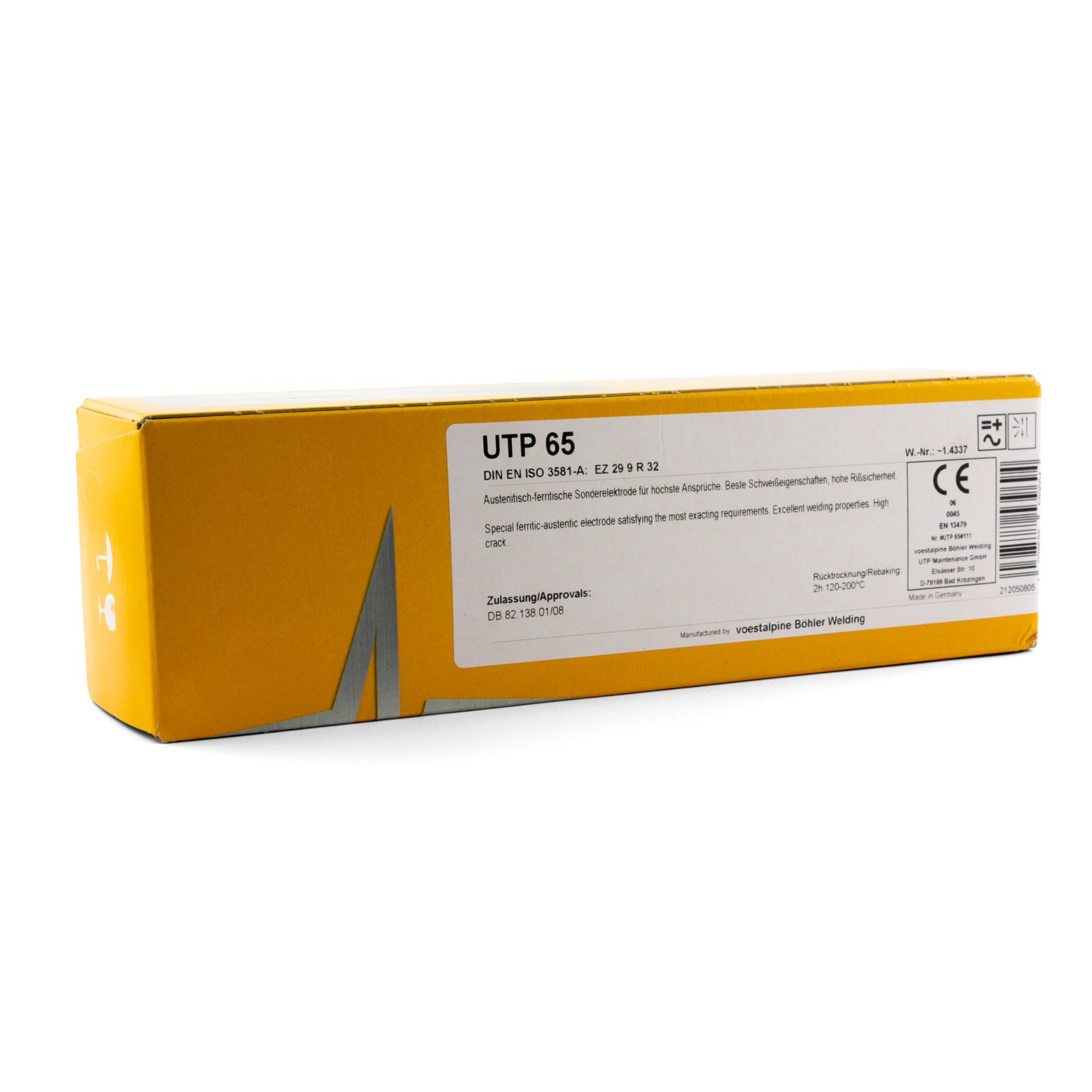 3kg - 2.5mm Bohler UTP 65 Weld All 312 Stick Electrodes