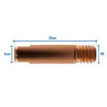 Binzel MIG Contact Tips 0.8mm M6x6mm 100 Pack - Image 3