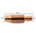Binzel MIG Contact Tips 0.8mm M6x8mm 100PK - Image 4