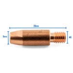 Binzel Style MIG Contact Tips ALUMINIUM 0.8mm M6x8mm 25pk