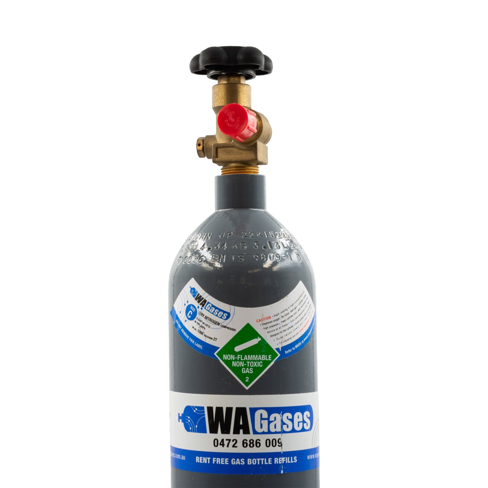 CYLC-NNIT-C Nitrogen C Size Gas Bottle No Rent High Purity - Image 1