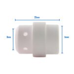 Binzel Style MIG Gas Diffuser - MB24 - White Ceramic - 2 Pack - Image 3