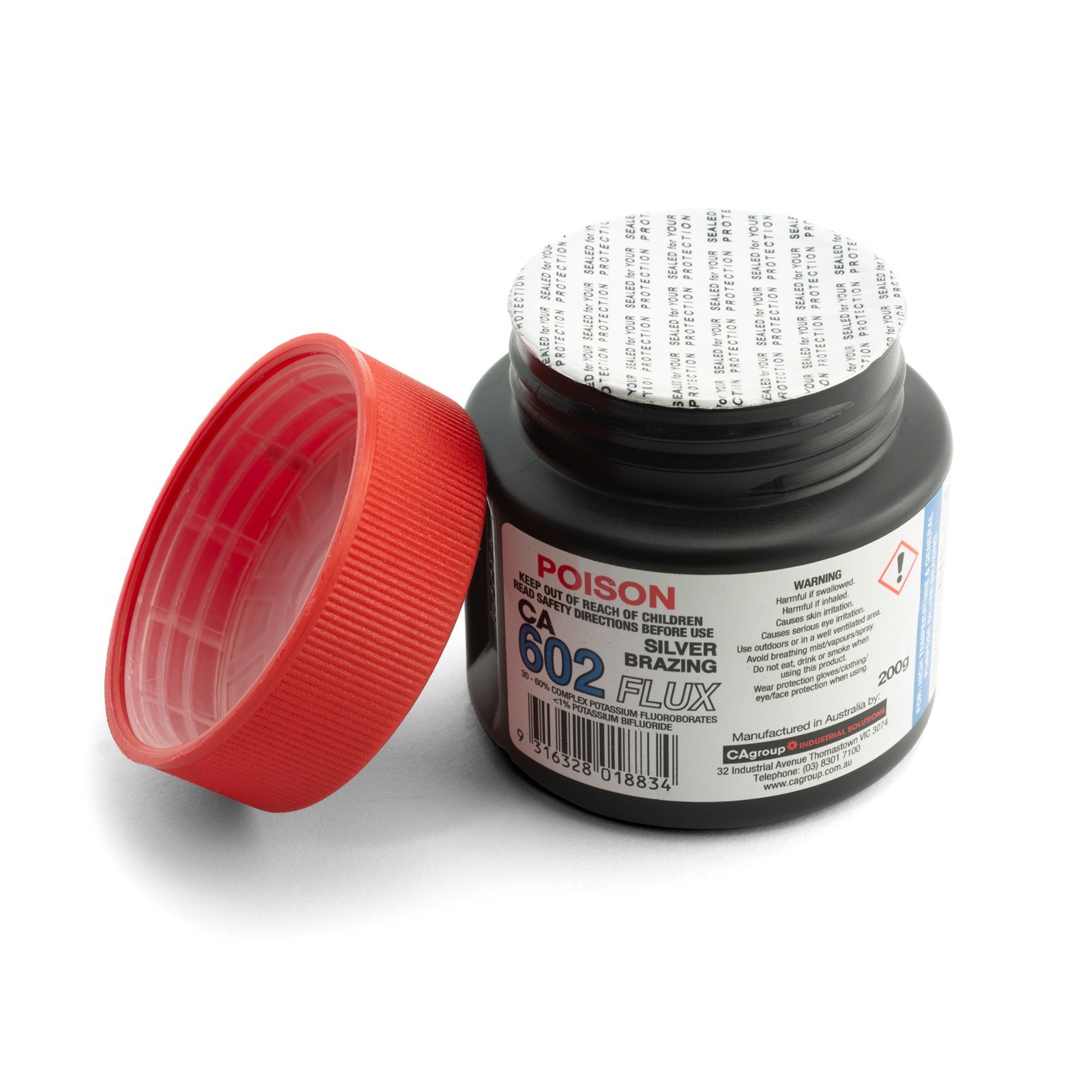 FLUX602250 602 Silver Solder Brazing Flux - 200g Jar - Image 1