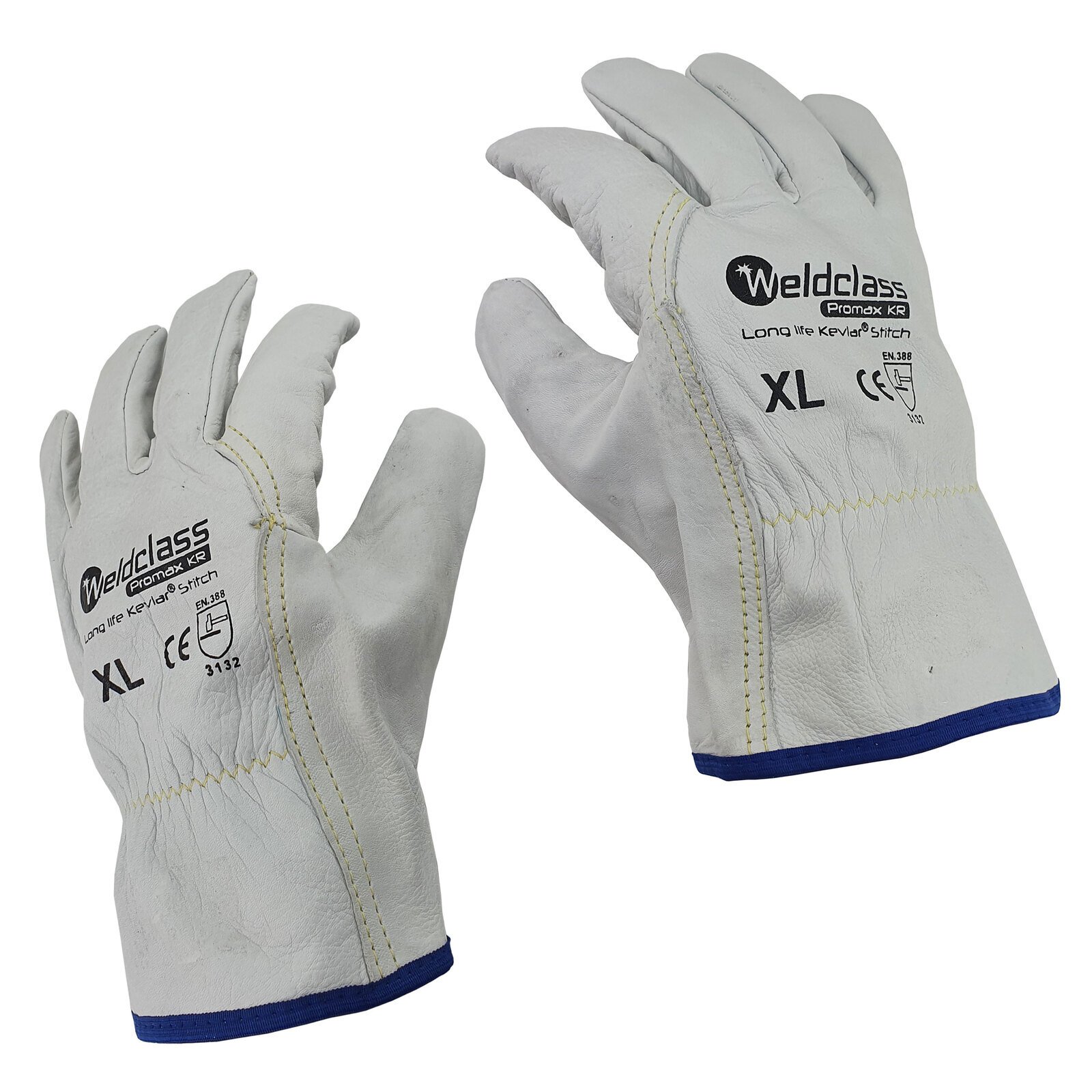 12 x XL Riggers Gloves Cow Hide Leather