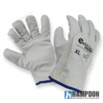 XL Riggers Cow Hide Leather Gloves - 1 Pair - Image 4