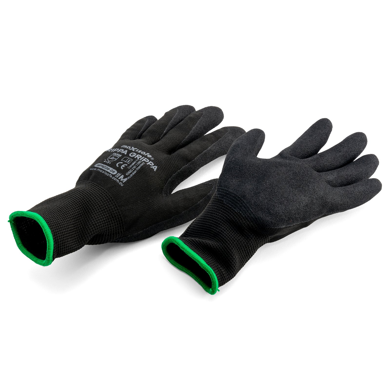 12x MEDIUM Rippa Grippa Ninja Nitrile Coated Glove