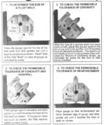 HJC40 Welding Gauge -  Welding Inspection gauge  Measures Fillet , Bevel Angle, gap size and undercu