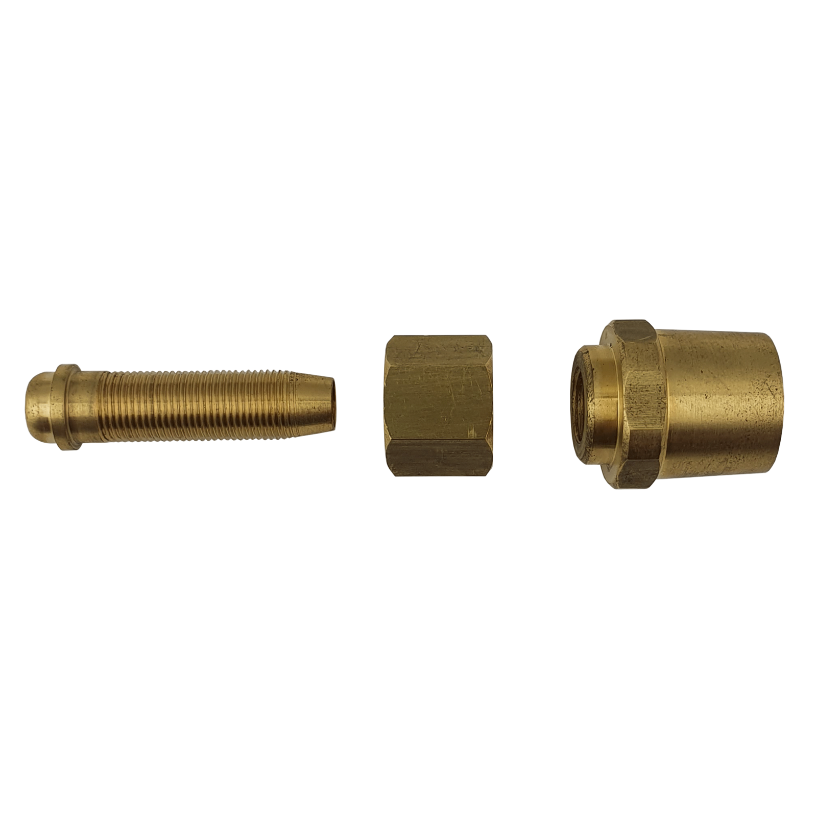 2 x 10mm Hose Connector Right Hand (Oxygen), reusable - LP137