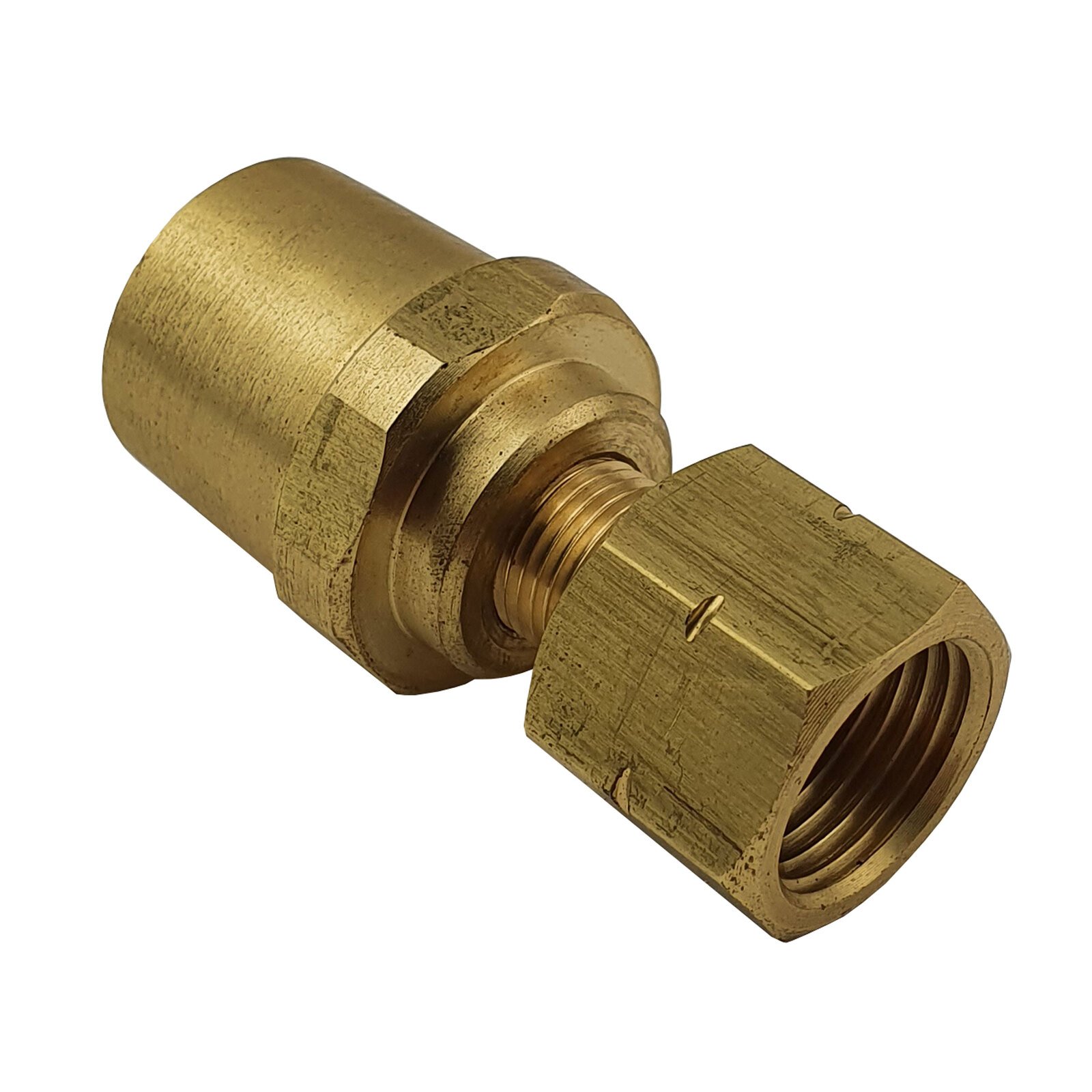 1 x 10mm Hose Connector, LH (FUEL), reusable - LP242 ACETYLENE / LPG