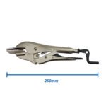 2 x Strong Hand Locking Sheet Metal Pliers 250mm Long with 76mm Jaw - Image 2