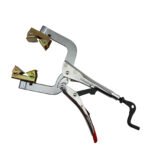 2 x Strong Hand Locking Pipe Pliers 280mm with Adjustable Swivel V-Pads - Image 6