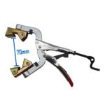 2 x Strong Hand Locking Pipe Pliers 180mm with Adjustable Swivel V-Pads