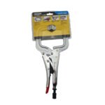 5 x Strong Hand Locking C-Clamp Pliers 280mm Long with Swivel Pad Ends - Image 4