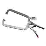 2 x Strong Hand Locking C-Clamp Deep Pliers 480mm Long with Swivel Pad Ends - Image 2
