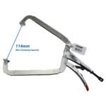 5 Strong Hand Locking C-Clamp Pliers 480mm Swivel Pad Ends - Image 3