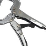 2x 165mm Strong Hand Locking C-Clamp Pliers Swivel Pad Ends - Image 3